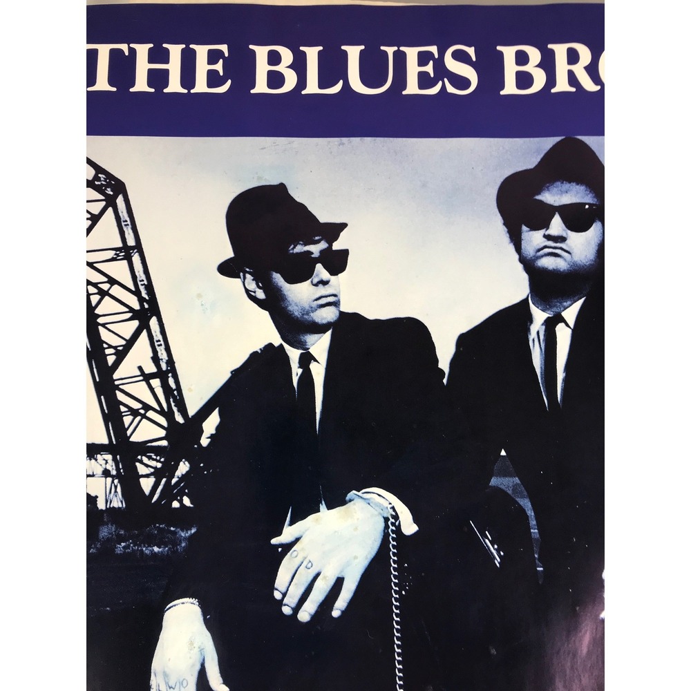 VTG 1990 Blues Brothers Poster A Briefcase Full of Blues 23" W x 35" H READ - Picture 15 of 16